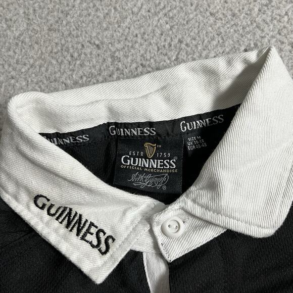 Guinness Polo Shirt Mens Medium Rugby Beer Ireland Short Sleeve Merchandise - Picture 2 of 14